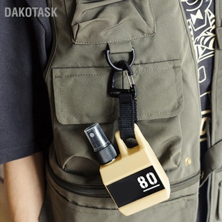 Dakotask ขวดสเปรย์หมอก ขนาดเล็ก 80 มล. แบบพกพา พร้อมตะขอ สําหรับเดินทาง ตั้งแคมป์กลางแจ้ง