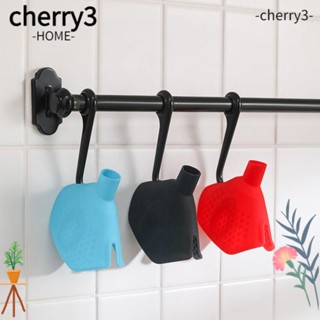 Cherry3 ฝาครอบหม้อทอด ซิลิโคน กันลื่น อเนกประสงค์ 2 ชิ้น