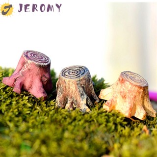 Jeromy ฟิกเกอร์เรซิ่น รูปตอไม้ สําหรับตกแต่งบ้าน 5 ชิ้น 5 ชิ้น