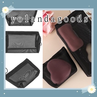 ☆YOLA☆ Women Makeup Bags Zipper Travel Organizer Cosmetic Pouch Toiletry Bag Storage Camping Handbags Mesh Package
