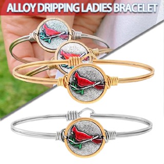 New 1pc Creative Northern Cardinal Alloy Womens Bracelet Gift