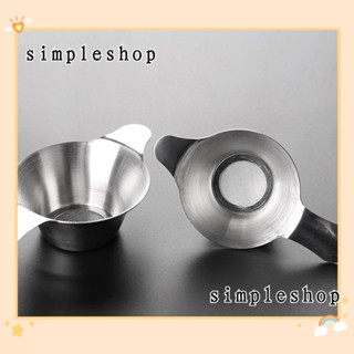 ❀SIMPLE❀ New Tea Strainer Leaf Fine Mesh Stainless Steel Kitchen Home Kungfu Teaware Funnel Filter