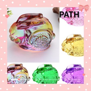 PATH ฟิกเกอร์ รูปกระต่าย สีใส สําหรับตกแต่งบ้าน ห้องนั่งเล่น และสวน