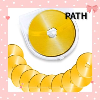 PATH ใบมีดพลาสติก SKS-7 45 มม. แบบเปลี่ยน สําหรับเย็บผ้า สมุดภาพ 10 ชิ้น