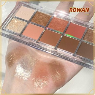 ROWANS พาเลทอายแชโดว์ ชิมเมอร์ เนื้อแมตต์ สีนู้ด