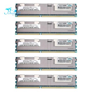 แรมหน่วยความจํา 16GB PC3-8500R DDR3 1066Mhz CL7 240Pin ECC REG 1.5V 4RX4 RDIMM สําหรับเซิร์ฟเวอร์เวิร์กสเตชั่น 5 ชิ้น