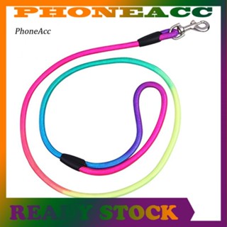 Phoneacc สายจูงไนล่อน ทรงกลม สีรุ้ง สําหรับฝึกสุนัข