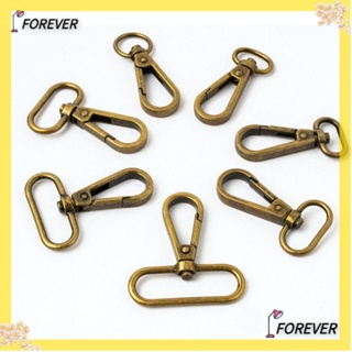 Forever ใหม่ คลิปตะขอโลหะ หมุนได้ 6 สี 50*38 มม. อุปกรณ์เสริม สําหรับกระเป๋าเดินทาง 4 ชิ้น