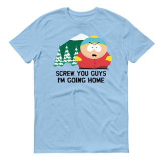 เสื้อยืดแขนสั้น พิมพ์ลาย South Park Cartman Screw You Guys สําหรับผู้ชาย