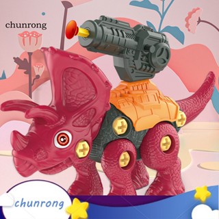 Chunrong ของเล่นตัวต่อปริศนา รูปไดโนเสาร์ DIY สําหรับเด็ก 1 ชุด