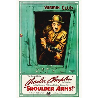 DVD ดีวีดี ชาลี แชปลิน ตอน กองพันทหารราบ 939 Shoulder Arms (1918) (พากษ์อีสาน) DVD ดีวีดี