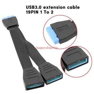 Hsv เมนบอร์ดคอมพิวเตอร์ Usb3 0 19 Pin พอร์ต Pcie Pin 19Pin 1 เป็น 2 ตัวแยก 20 ซม.