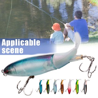 1pc Fishing Lure 13g/10cm Whopper Plopper Bait Topwater Floating Rotating Tail