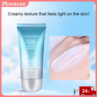 พร้อมสต็อก Uv Sun Treatment Intensive Uv Sunblock Cream Spf50+ Moisturizing Face Body Isolation ครีมกันแดดเพื่อความสดชื่นสำหรับนักเรียนหญิงฤดูร้อนกลางแจ้ง