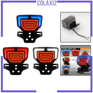 [Colaxi2] ไฟท้ายรถจักรยานยนต์ LED พร้อมตัวยึดจานไฟหยุด อุปกรณ์เสริม สําหรับ Tmx125 CG125 Tmx155