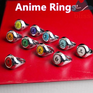 Bliss แหวนแฟชั่น ลายการ์ตูนอนิเมะ Akatsuki Itachi Pain Orojimaru Zhu-Rings เครื่องประดับ สําหรับผู้หญิง DIY