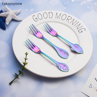 [takejoynew] ส้อมสเตนเลส 304 รูปปลาวาฬ ปลาโลมา 3D สไตล์ตะวันตก สร้างสรรค์ สําหรับเด็ก KLB