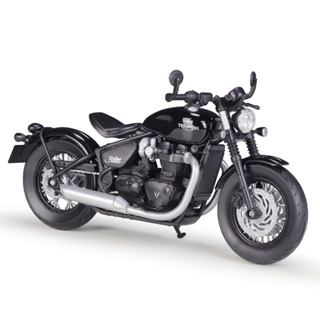 Welly โมเดลรถจักรยานยนต์ Triumph Bonneville Bobber Die Cast Vehicles ของเล่นสะสม สําหรับเด็ก 1:12