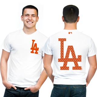 เสื้อยืดคุณภาพดี      [พร้อมส่ง] ใหม่ เสื้อยืดแขนสั้น ผ้าฝ้าย ปักลายฉลาก MLB NY ขนาดใหญ่ แฟชั่นคู่รัก สําหรับชาย และหญิง