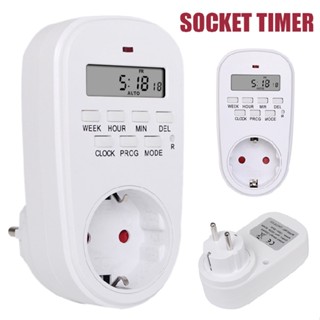 TM518-EU 7-day Cycle Programmable Digital Relay Timer Socket Time Control Switch