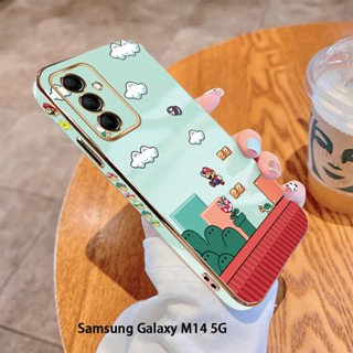 เคสโทรศัพท์มือถือ TPU นิ่ม กันกระแทก ปิดด้านหลัง ลายเกมมาริโอ้ หรูหรา สําหรับ Samsung Galaxy M12 M14 M21 M30S M31 M32 M51 M62 F62 M23 M33 M53 5G