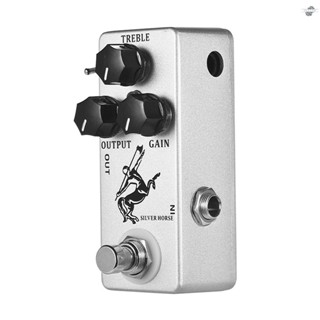 {fly} Moskyaudio Silver Horse Overdrive Boost แป้นเหยียบเอฟเฟคกีตาร์ แบบโลหะ