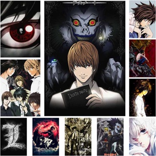 โปสเตอร์ภาพวาด การ์ตูนญี่ปุ่น DEATH NOTE ขนาด 42X30 ซม. สีขาว สําหรับตกแต่งบ้าน ภายในห้อง