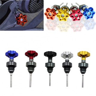 ⚡NEW 8⚡Motorcycle Engine Aluminum Dipstick Cap Plug Engine Oil Oil Level Gauge