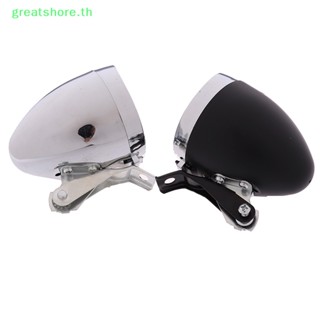 Greatshore ไฟฉาย LED 3 ดวง สไตล์วินเทจ สําหรับติดด้านหน้ารถจักรยาน TH