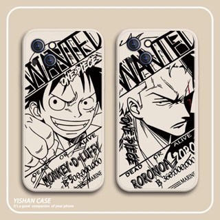 One Piece Zoro เคสไอโฟน 11 pro max 8 พลัส เคส iPhone 7 13 12 8 plus se2020 cover 14 pro max Xr Xs X case cute นิ่ม