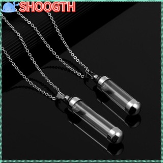 Shoogth สร้อยคอโซ่เหล็ก เปิดฝาสกรูได้ นําโชค DIY