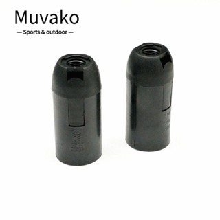 Muvako อะแดปเตอร์ซ็อกเก็ตโคมไฟ E14 พลาสติก ทรงกลม สีดํา สีขาว E14 5 ชิ้น