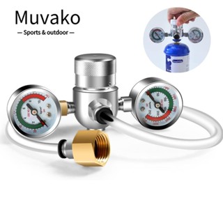 Muvako เครื่องจ่ายครีม วาล์วควบคุมแรงดันถัง สเตนเลส 580 กรัม สะดวก สําหรับร้านขนมหวาน