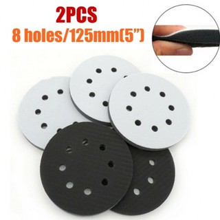 ⚡NEW 8⚡Sponge Interface Pad 125Mm 2PCS 5 Hook&amp;Loop Inch Pads Sanding High Quality