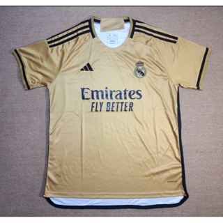 เสื้อกีฬาแขนสั้น ลายทีมฟุตบอล Real Madrid 2324 ชุดเหย้า สําหรับผู้ชาย