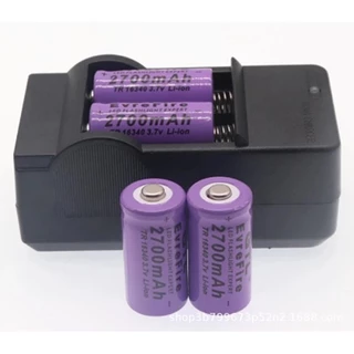 คุ้มมาก แบตเตอรี่ GTF Universal 16340 2300mAh 3.7V พร้อมส่งในไทยมือหนึ่ง