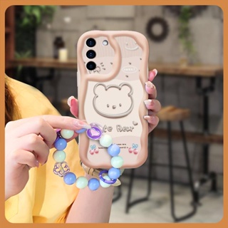 dustproof luxurious Phone Case For Samsung Galaxy S21 Plus/S21+/SM-G996 originality flower Love bracelet Liquid silicone