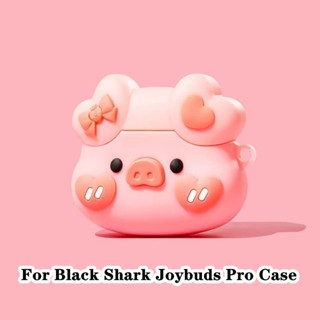 【ของแท้】เคสหูฟัง แบบนิ่ม ลายการ์ตูนฉลาม สีดํา สําหรับ Black Shark Joybuds Pro