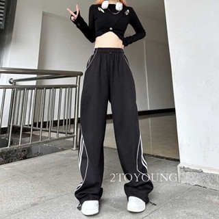 2TOYOUNG  กางเกงขายาว คาร์โก้ กางเกง เชือกอเมริกันคลาสิค Cargo pants 2023 NEW 073115 สวยงาม คุณภาพสูง สวย พิเศษ A90M00H 36Z230909