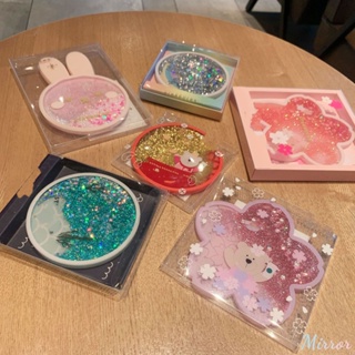 Cherry Blossom Coasters ซิลิโคน Quicksand Flash Sakura Placemat เครื่องดื่มถ้วยกาแฟเสื่อฉนวนกันความร้อนกันลื่น Pad Home Decor M