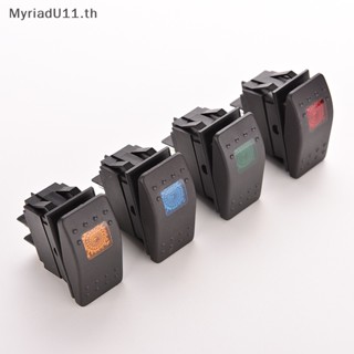 Myriadu สวิตช์ไฟ LED กันน้ํา 12V 20A สําหรับเรือ รถยนต์