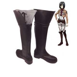 รองเท้าบูทคอสเพลย์ Attack on Titan Eren Jaeger แฟชั่นสําหรับผู้ชาย และผู้หญิง