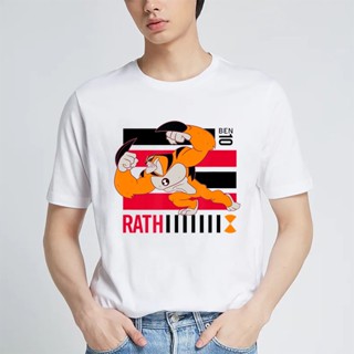 เสื้อ ben 10 Rath ลายการ์ตูน เสื้อยืดแขนสั้น cotton พิมพ์ลายกราฟฟิค แนวสตรีท พลัสไซซ์ ใส่ได้ทั้งชายและหญิง พร้อมส่ง