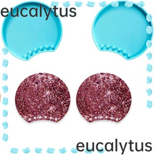 Eucalytus1 แม่พิมพ์ซิลิโคนเรซิ่น อีพ็อกซี่ 9.2*8.3 ซม. สีฟ้า สําหรับทํากิ๊บติดผมคอสเพลย์ 2 ชิ้น