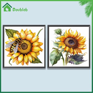 【Doub X ✮】ภาพวาดปักเพชร ทรงกลม ลาย Sonnenblume 5D DIY สําหรับตกแต่งบ้าน ✮