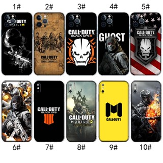 เคสโทรศัพท์มือถือ แบบใส ลายเกม Call of Duty สําหรับ iPhone X XS 12 Pro Max MZD40