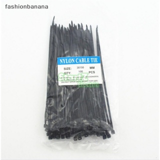 [fashionbanana] ใหม่ พร้อมส่ง สายเคเบิลไนล่อน หลากสี 3X150 มม. 100 ชิ้น ต่อถุง