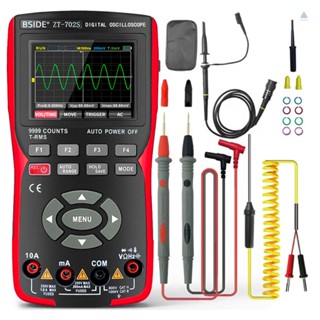 Tmt 2in1 มัลติมิเตอร์ออสซิลโลสโคปดิจิทัล 48MSa/s 10Mhz แบนด์วิดท์ 9999 Counts True RMS หน้าจอสี IPS 2.8 นิ้ว พร้อมแรงดันไฟฟ้า ตัวต้านทาน ความจุ