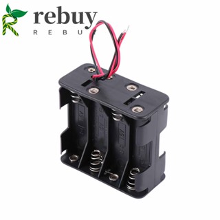 Rebuy กล่องพลาสติกเก็บแบตเตอรี่ 12 โวลต์ 12V พร้อมคลิปหนีบสายไฟ คุณภาพสูง