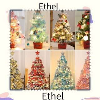 Ethel1 ต้นคริสต์มาส พร้อมไฟ ขนาด 50 60 ซม. สําหรับตกแต่งบ้าน